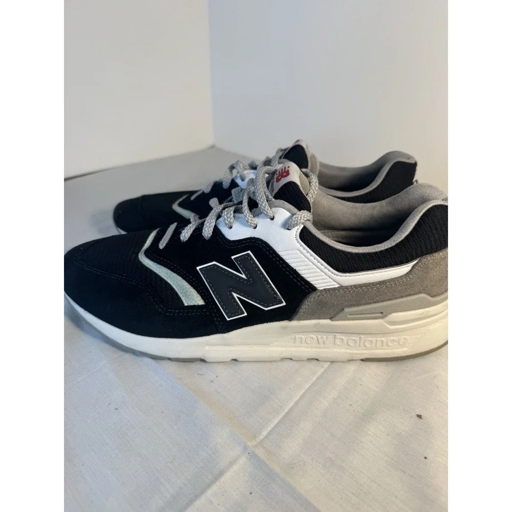 New Balance 997 Black Grey White Suede Shoes Size 9.5